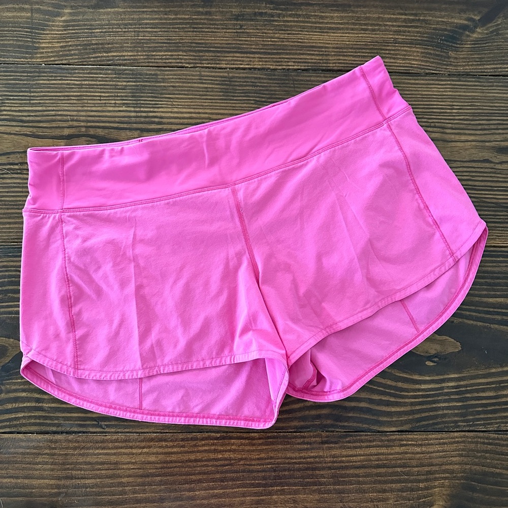 Lululemon Hot Pink Speed Up Lined Shorts 2.5” Inseam